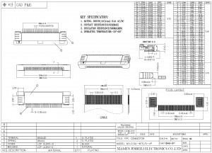 Изготовление на заказ контактных номеров ИЛ-ФПР-31С-ХФ-Н1 тангажа 31 ПОС соединителя 0.5мм ФПК ФФК прямоугольное