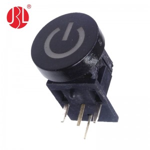 L'interrupteur tactile éclairé de la série TD01-2RL avec des symboles personnalisés au laser et des couleurs de led peut être personnalisé.