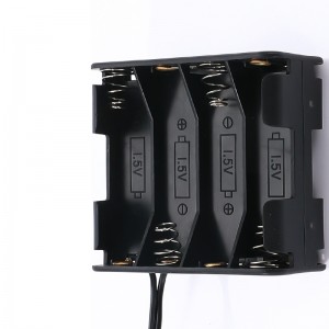 Boîte de cellules de support de batterie 8 AA personnalisée avec câble de prise audio