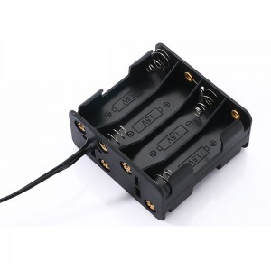 Custom 8 AA Battery Holder Cell Box с кабелем аудиоразъема