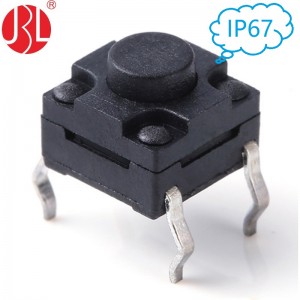 TC-00108 IP67 Waterproof Tactile Switch 6.1×6.1mm DIP Through Hole DC12V 0.05A