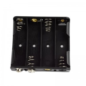 BC-04AASF Snap In 4 AA Battery Holder with 9V Snap Terminals