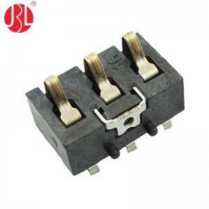 BC-03 Series 3.0mm Pitch Spring Battery Connector 3Way SMT Right Angle