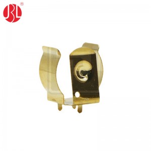 BC-18650-1719-G Gold Plated 18650 Battery Contact THT Hole
