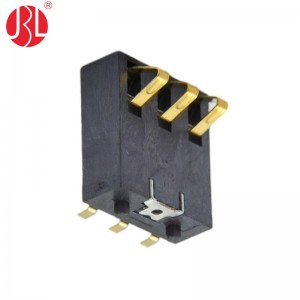 BC-30-3PD Series 3.0mm Pitch Spring Battery Connector SMT Right Angle