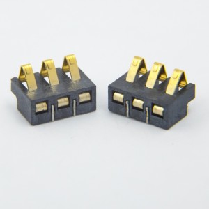 BC-35-3P300 Custom Spring Battery Connector 3 Position SMT