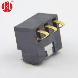 BC-75-3PD Series 2.5mm Pitch Spring Battery Connector 3Pin SMT Right Angle