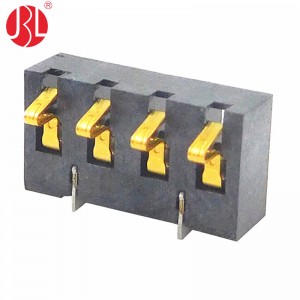 BT-18-4P Series 3.0mm Pitch Spring Battery Connector SMD Right Angle