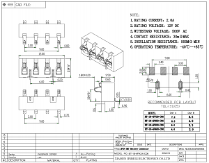 BT-18-4PXXX-C06 Conector de bateria 3,0 mm passo SMD ângulo reto