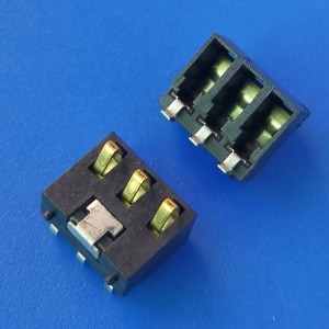 BT-7-3PD 3 Way Spring Battery Connector 2.5mm Pitch SMD Right Angle