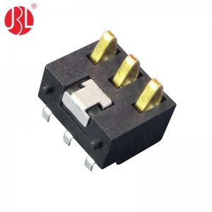 BT-7-3PD 3 Way Spring Battery Connector 2.5mm Pitch SMD Right Angle