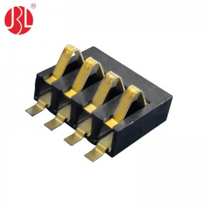 BT-80-4PD300 4 Way Spring Battery Connector 2.5mm Pitch SMD