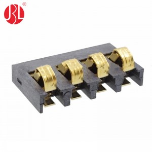 BTR-90-4P Series 3.5mm Pitch Spring Battery Connector 4 Way SMD