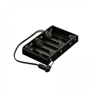 Benutzerdefinierte 6 AA Batteriehalter Box Kabel mit Stecker