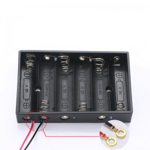 Custom 6 AA Держатель для батарей Коробка проводов с разъемом