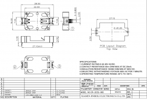 CR-2032-06D Knopfzellenbatteriehalter Durchgangsloch