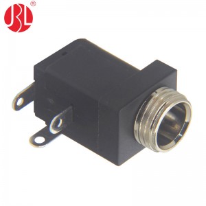 DC-005M Panel Mount DC Power Jack Through Hole Right Angle