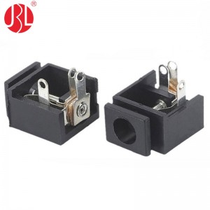 DC-009 DC Power Jack with Switch Through Hole Right Angle