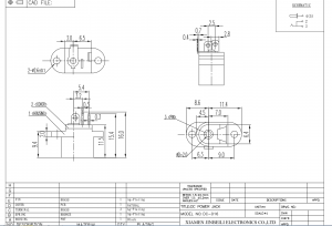 Гнездо постоянного тока DC-016 Монтаж на панель DC24V 2.5A 5A Цилиндрический разъем питания PJ-010A