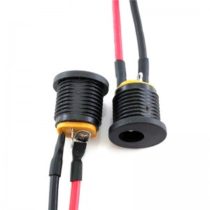 DC-022 Conector de alimentação CC para montagem em painel Conjunto de cabos