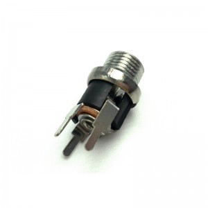 DC-026M Panel Mount DC Jack with Thread 2.1mm 2.5mm Barrel Power Connector PJ-064A