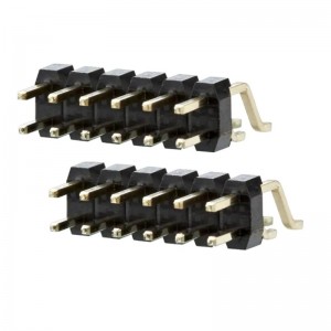 Custom Dual Row Pin Header 2.0mm Pitch Surface Mount Right Angle