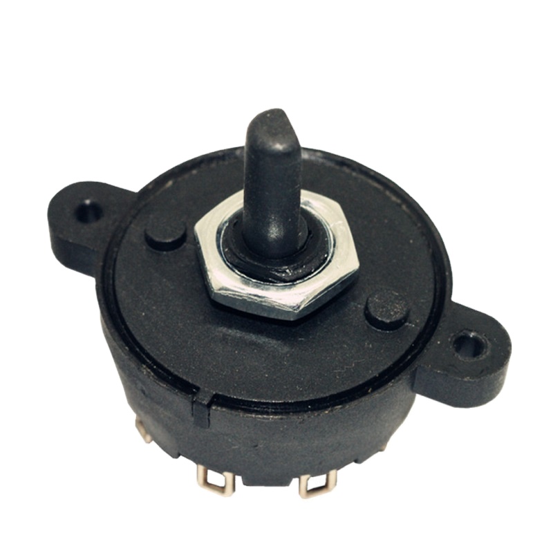 Round rotary swich MFR01-A5M02L8BS-R AC 125V/250V 8A 12A 2or more position rotary rotary dip  isolating  switch  knob