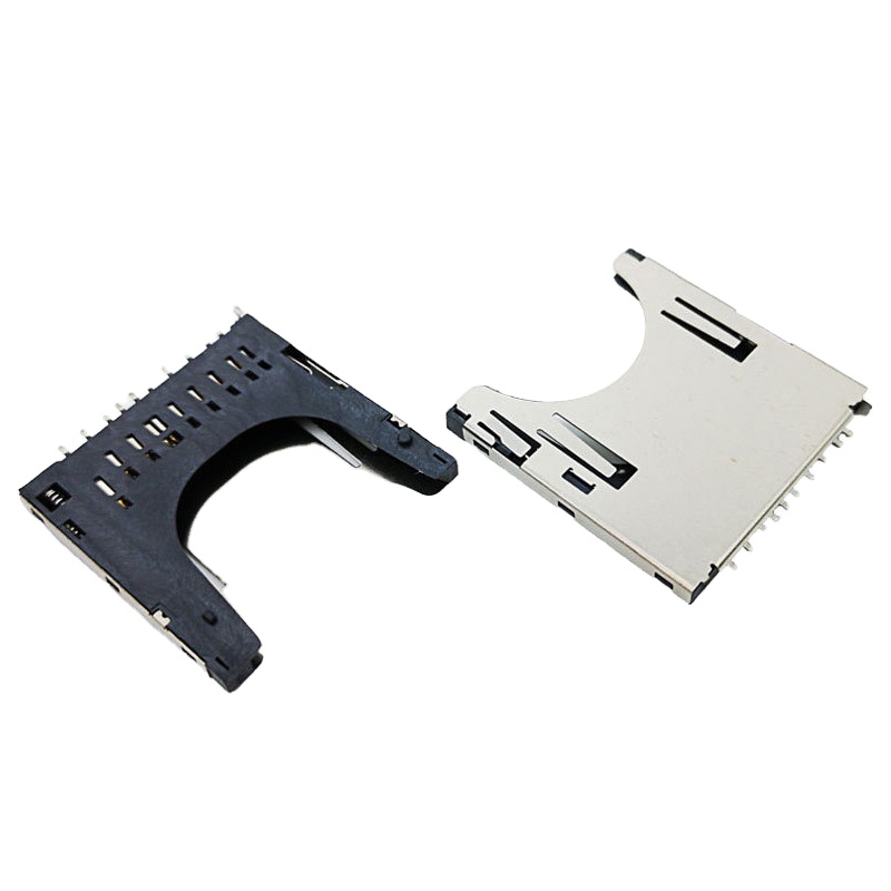 T-flash SD card/micro SD socket push-push type connector SMD T-flsh SD card socket Hot sale products