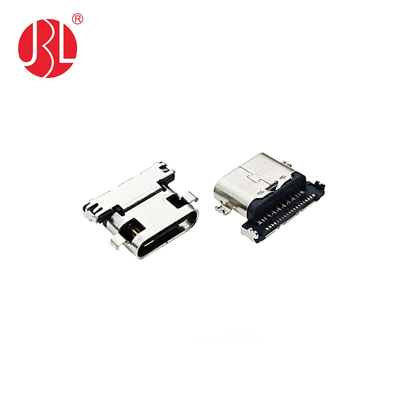 USB-31S-F-08A USB tipo C 24 pinos SMD borda da placa conector USB-C fêmea