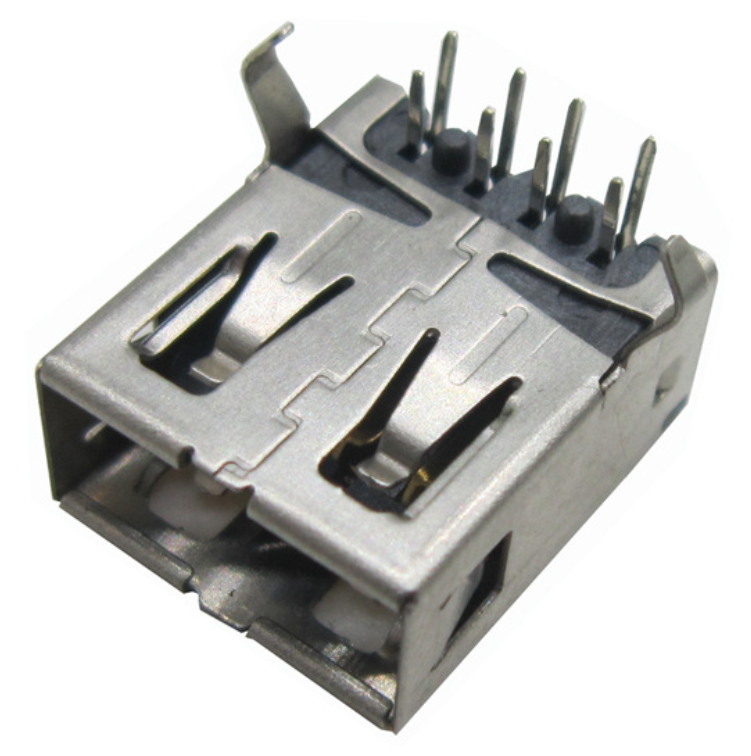USB-AD-RG70-D plaque de naufrage type de base 24pin femelle carte de prise smt micro magnétique usb pcb connecteur deux extrémités