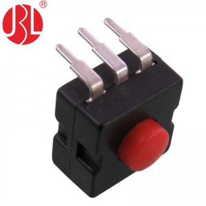 JBL6-1311 Interruptor de botão on-on-off 12x12mm 3 pinos através do orifício DIP vertical