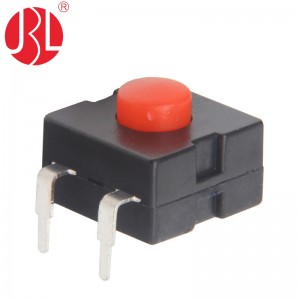 Interruptor de botão ON-OFF JBL8F-1213 12x12mm 2 pinos através do orifício DIP vertical