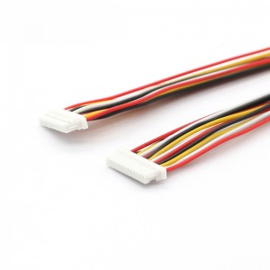 Assemblage de câbles de faisceau de fils de connecteur de pas de JST SH personnalisé de 1,0 mm