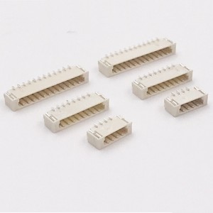 Kundenspezifischer SUR0.8-Draht-zu-Platine-Steckverbinder 0,8-mm-Raster 2-24-poliger, rechtwinkliger SMT für Oberflächenmontage