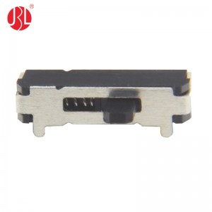 MK-12D70-E-L Self Reset Miniature Slide Switch SP3T SMT Right Angle