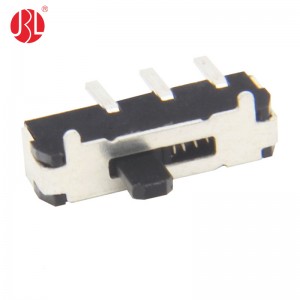 MK-12D70-E-L Self Reset Miniature Slide Switch SP3T SMT Right Angle