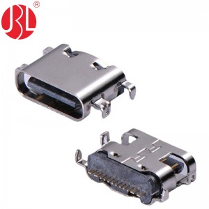 USB-20C-F-01C16 Mid Mount USB Type C Jack 16pin SMT