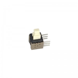 PB-22E60L180C Push Button Switch DPDT Through Hole Right Angle