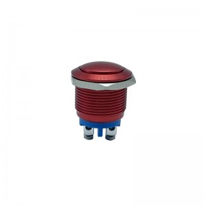 PBM-19G-Q0 Red Dome Anti Vandal Switch 19mm