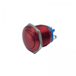 PBM-19G-Q0 Red Dome Anti Vandal Switch 19mm