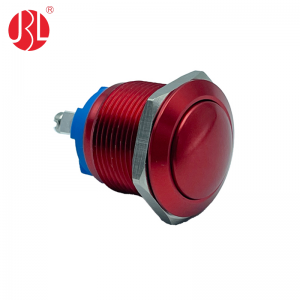 PBM-19G-Q0 Red Dome Anti Vandal Switch 19mm