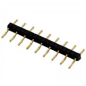 Benutzerdefinierte einreihige Stiftleiste 1,0-mm-Raster rechtwinkliger Board-to-Board-Steckverbinder zur Oberflächenmontage