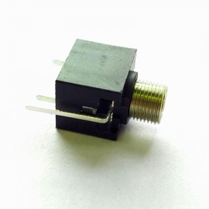 PJ-301EM Conector de áudio de 3,5 mm Mono Conector de fone de ouvido DIP vertical