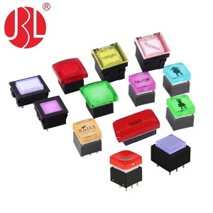 Серия JBL PLB RGB ON OFF Тип Блокировка с фиксацией и без блокировки Мгновенное срабатывание и чередование Двойной клавишный переключатель со светодиодной подсветкой для консоли