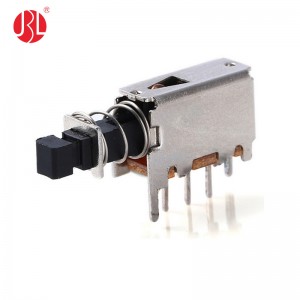 PS-12E05 Push Button Switch SPDT Through Hole Right Angle