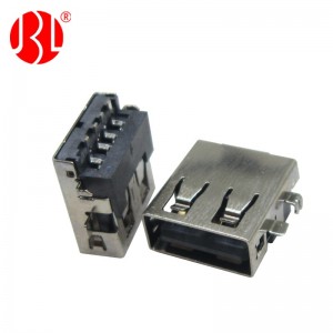 Reverse USB A 2.0 Female Connector SMT Offset