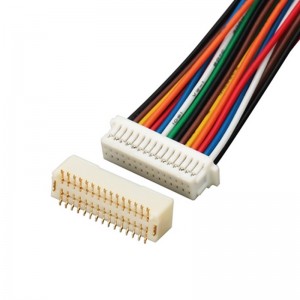Assemblage de câbles de faisceau de câbles de connecteur de pas de JST SHD 1.0mm personnalisé