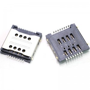 SIM-102A5-2X8P-H3.0 Dual SIM Card Connector 8Pin Push Pull