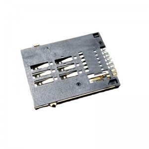 SIM-8P-H18-PPA Push-Push-Micro-SIM-Kartensteckverbinder Momentaner 8-Pin-SMT-Winkel