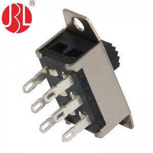 SS-22G08 Screw Panel Mount Slide Switch DPDT Solder Terminals